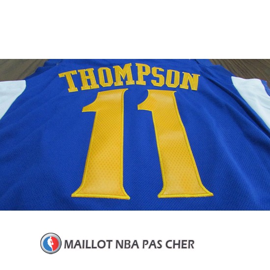 Maillot Golden State Warriors Klay Thompson 11 2017-18 Bleu